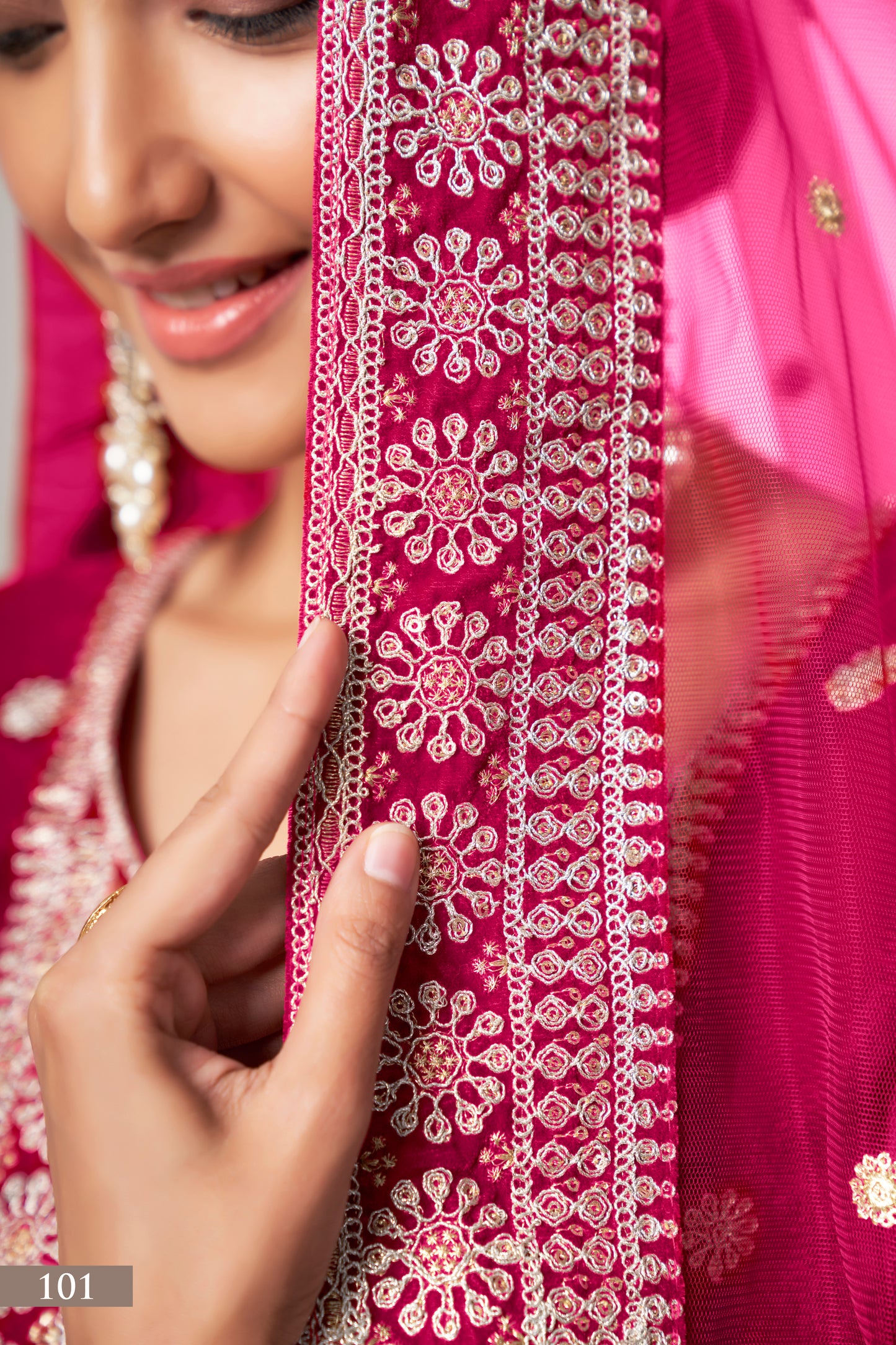 Luxurious Pink Velvet Salwar Kameez Suit with Intricate Embroidery