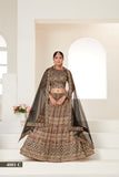 Exquisite Digital Printed Ajmeri Silk Lehenga Choli