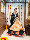 Elegant Patola Print Navratri Chaniya Choli with Gamthi & Mirror Work