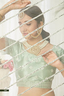 Heavy Designer Pista Green (Mint Green) Lehenga Choli with Sequins & Mirror Work