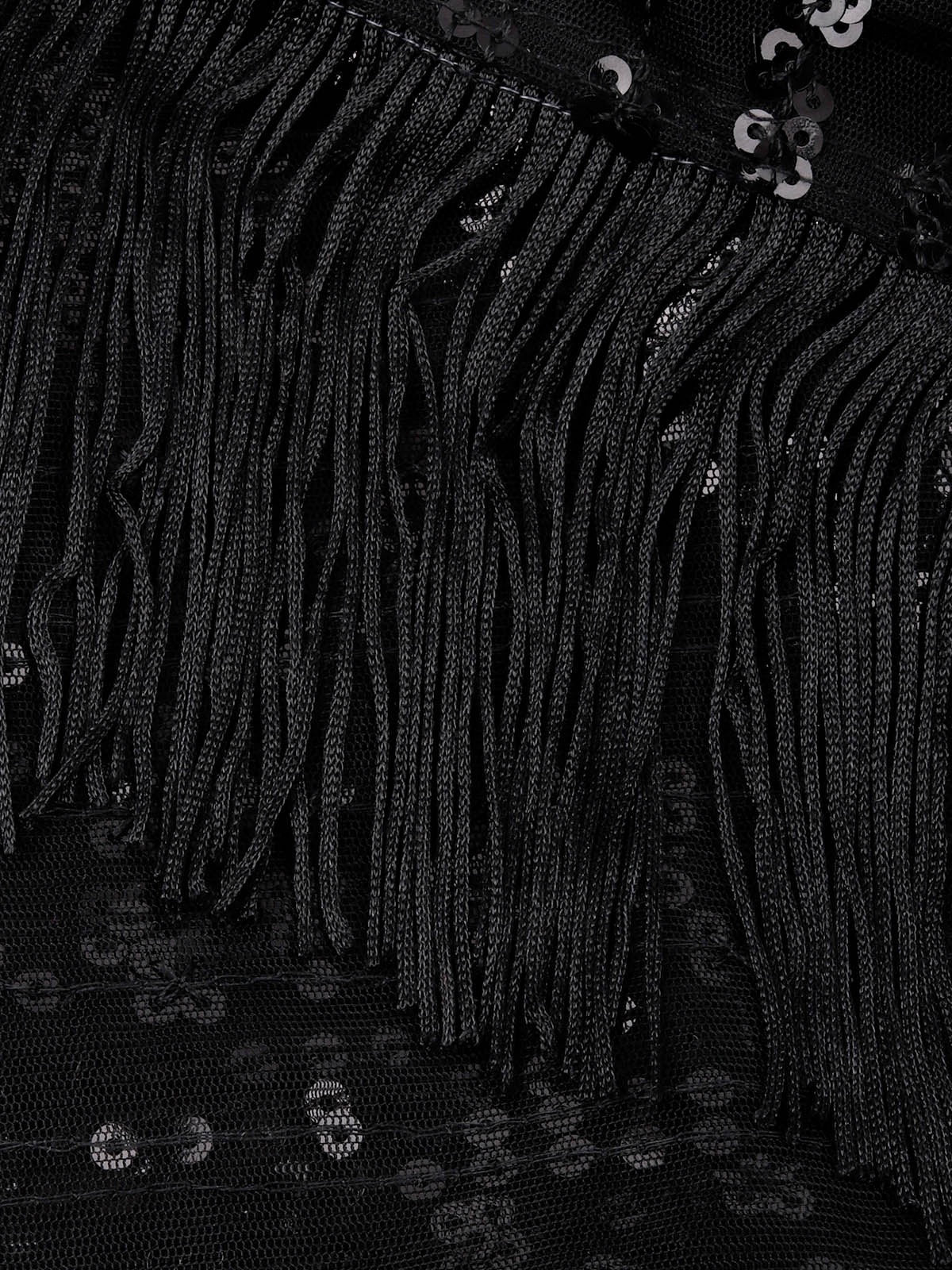 Elegant Black Soft Net Sequin Saree with Unstitched Blouse – Wedding & Party Collection