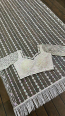Premium Designer Soft Net Wedding Saree with Heavy Thread & Sequin Work