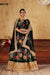 Black Floral Wedding Wear Lehenga Choli with Sequins & Pearl Work