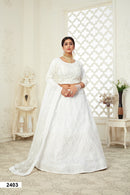 Elegant Fully Embroidered Butterfly Net Lehenga Choli Set