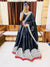 Black Cotton Silk Navratri Chaniya Choli with Gotta Patti & Gamthi Work