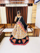 Elegant Patola Print Navratri Chaniya Choli with Gamthi & Mirror Work