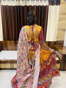 Designer Multicolor Bandhani & Mirror Work Chaniya Choli with Embroidered Dupatta – Navratri Special