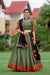 Rajwadi Olive Green Navratri Chaniya Choli with Gamthi & Mirror Work