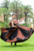 Traditional Ajrakh Print Navratri Lehenga Choli with Dupatta – Brown & Black