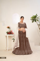 Navratri Special Art Silk Lehenga Choli with Gamthi Work