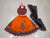 Orange Kids Navratri Chaniya Choli with Embroidered Dancer Design & Dupatta (6–7 Years)