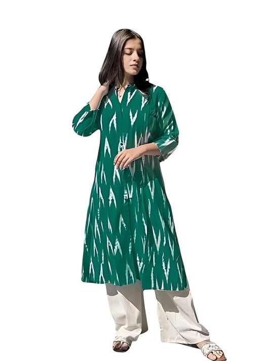 New Launching South Cotton Kurti Set with Pants – Elegant Printed Daily Wear