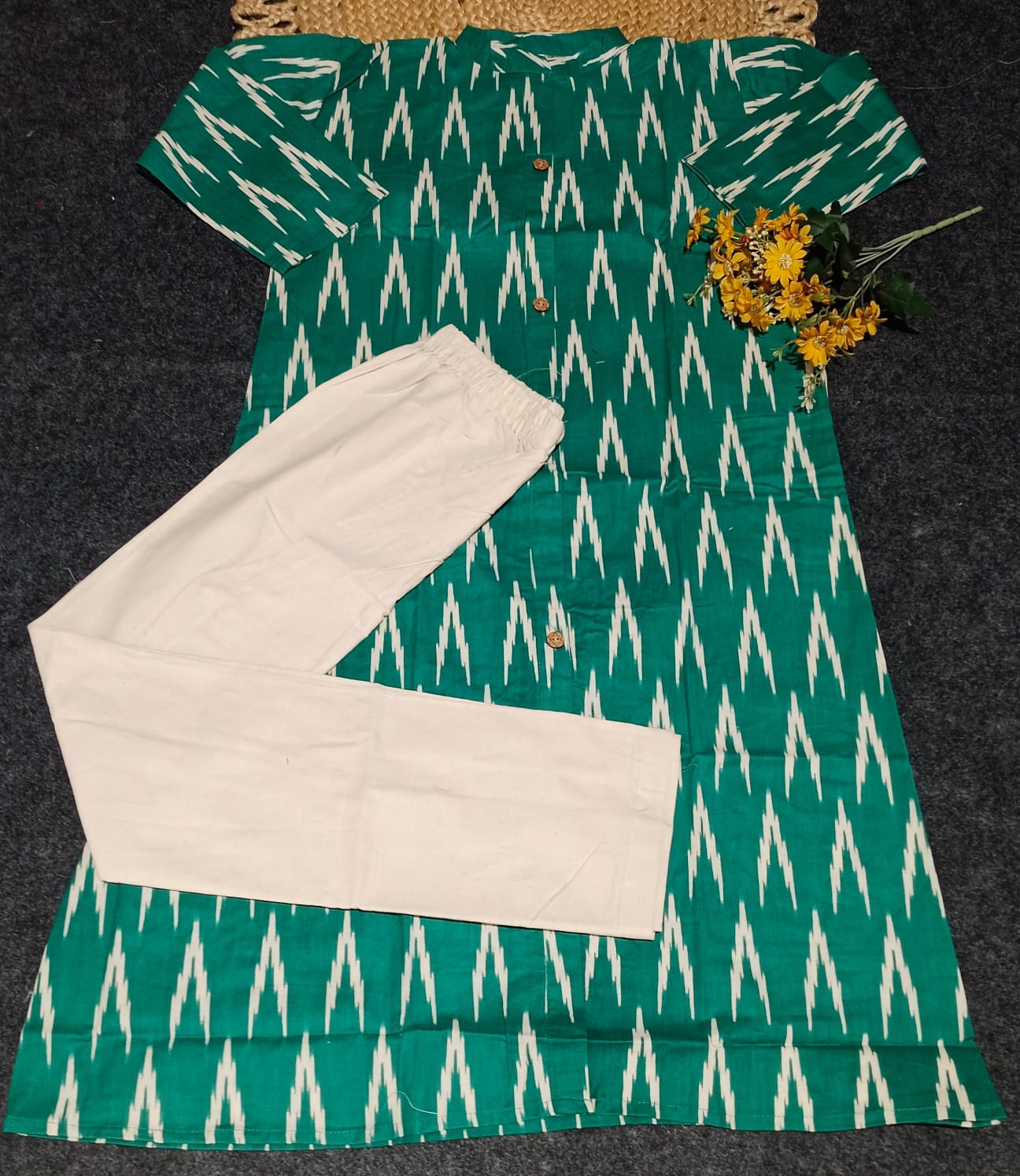 New Launching South Cotton Kurti Set with Pants – Elegant Printed Daily Wear