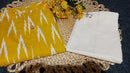 Yellow South Cotton Printed Kurti Set with Pants