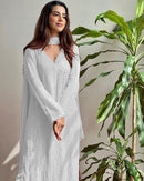 Premium Chanderi Mirror-Work 3-Piece Suit Set with Dupatta (Multiple Colours)