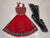 Red Kids Navratri Chaniya Choli with Embroidered Garba Dancer & Dupatta (6–7 Years)
