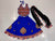 Royal Blue Baby Girl Navratri Chaniya Choli with Embroidered Blouse & Dupatta (2–3 Years)