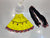 Yellow Baby Girl Navratri Chaniya Choli with Embroidered Blouse & Black Dupatta (6M–1Y)