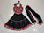 Black Baby Girl Navratri Chaniya Choli with Embroidered Blouse & Dupatta (6M–1Y)