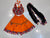 Orange Baby Girl Navratri Chaniya Choli with Embroidered Blouse & Dupatta (6M–1Y)